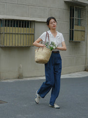 Vネック フリルスリーブ ブラウス