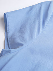 Vネック フリルスリーブ ブラウス