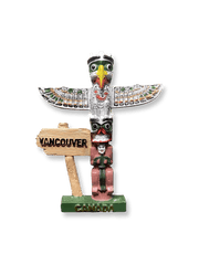 立体的なイーグル彫刻が施されたバンクーバー風マグネット