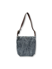 ベジタブルタンニンレザーデニムホーボーバッグ