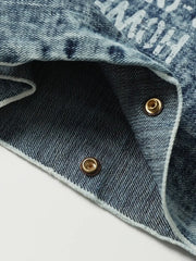 ベジタブルタンニンレザーデニムホーボーバッグ