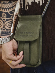 ミリタリー由来 縦型ミニショルダー ポーチ