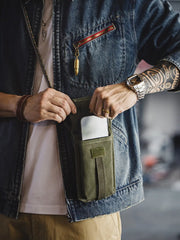 ミリタリー由来 縦型ミニショルダー ポーチ