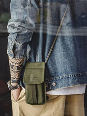 ミリタリー由来 縦型ミニショルダー ポーチ