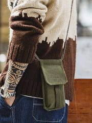 ミリタリー由来 縦型ミニショルダー ポーチ