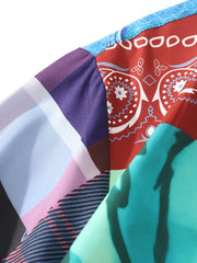 ヴィンテージバンダナパッチハワイアンシャツ