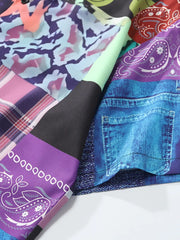 ヴィンテージバンダナパッチハワイアンシャツ