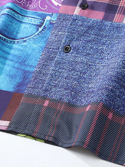 ヴィンテージバンダナパッチハワイアンシャツ