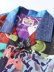 ヴィンテージバンダナパッチハワイアンシャツ