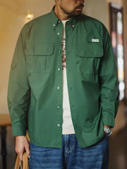 ヴィンテージグリーン ワークシャツジャケット