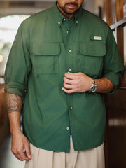 ヴィンテージグリーン ワークシャツジャケット