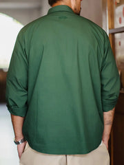 ヴィンテージグリーン ワークシャツジャケット