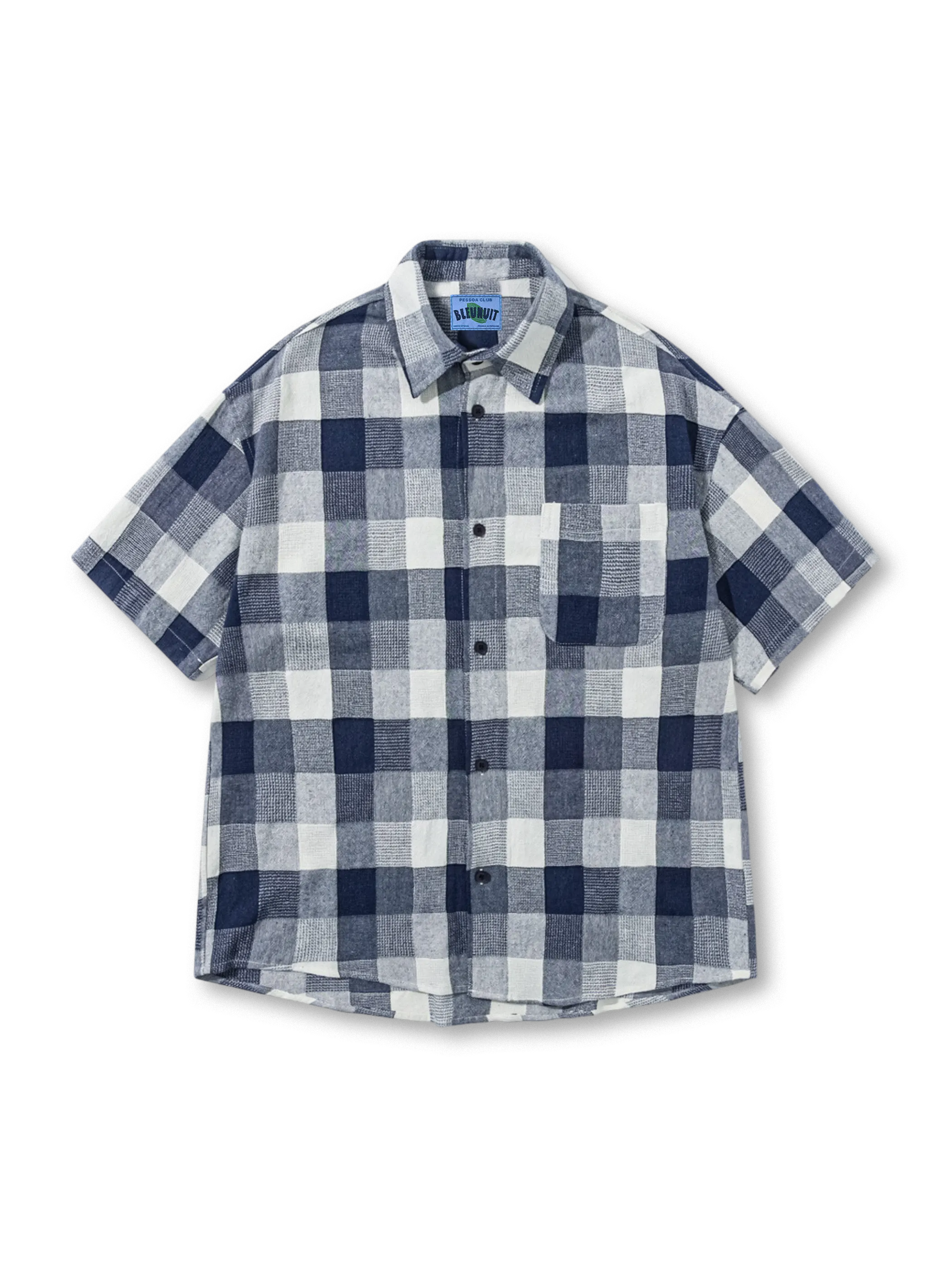 自然なフェードが映えるヴィンテージウォッシュチェックシャツ