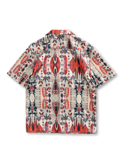 ヴィンテージビーチプリントキューバカラーシャツ