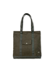 24オンスデッドストックキャンバス使用のヴィンテージジップトートバッグ。2WAY仕様と耐久性パイピング付き。