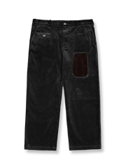 カラーパッチ付きヴィンテージコーデュロイストレートパンツ