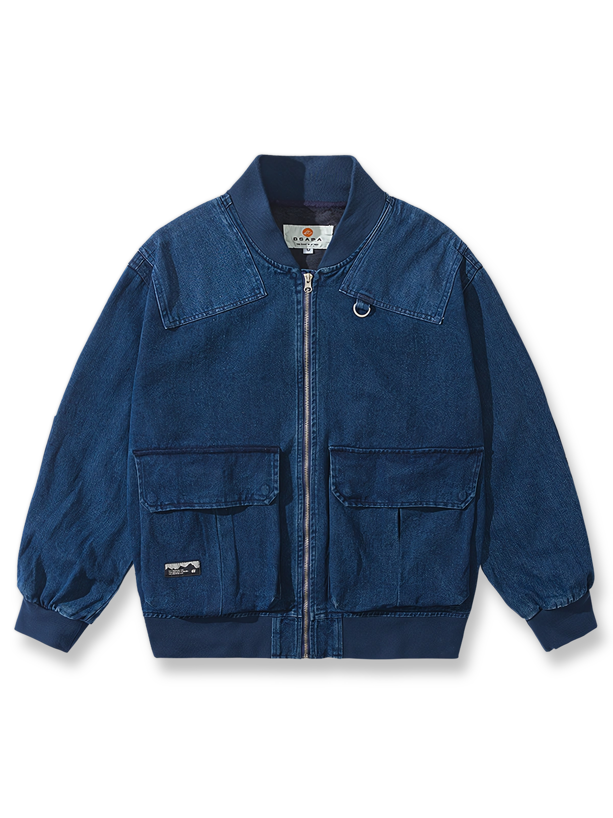 ウォッシュ加工が映えるヴィンテージ風のデニムベースボールジャケット