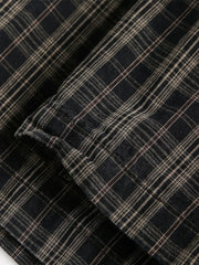 ヴィンテージダメージチェック半袖シャツ