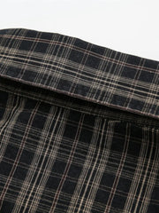 ヴィンテージダメージチェック半袖シャツ