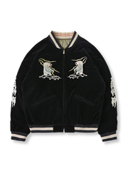 1950年代アラスカ記念ジャケットを現代的に再現したリバーシブルスカジャン