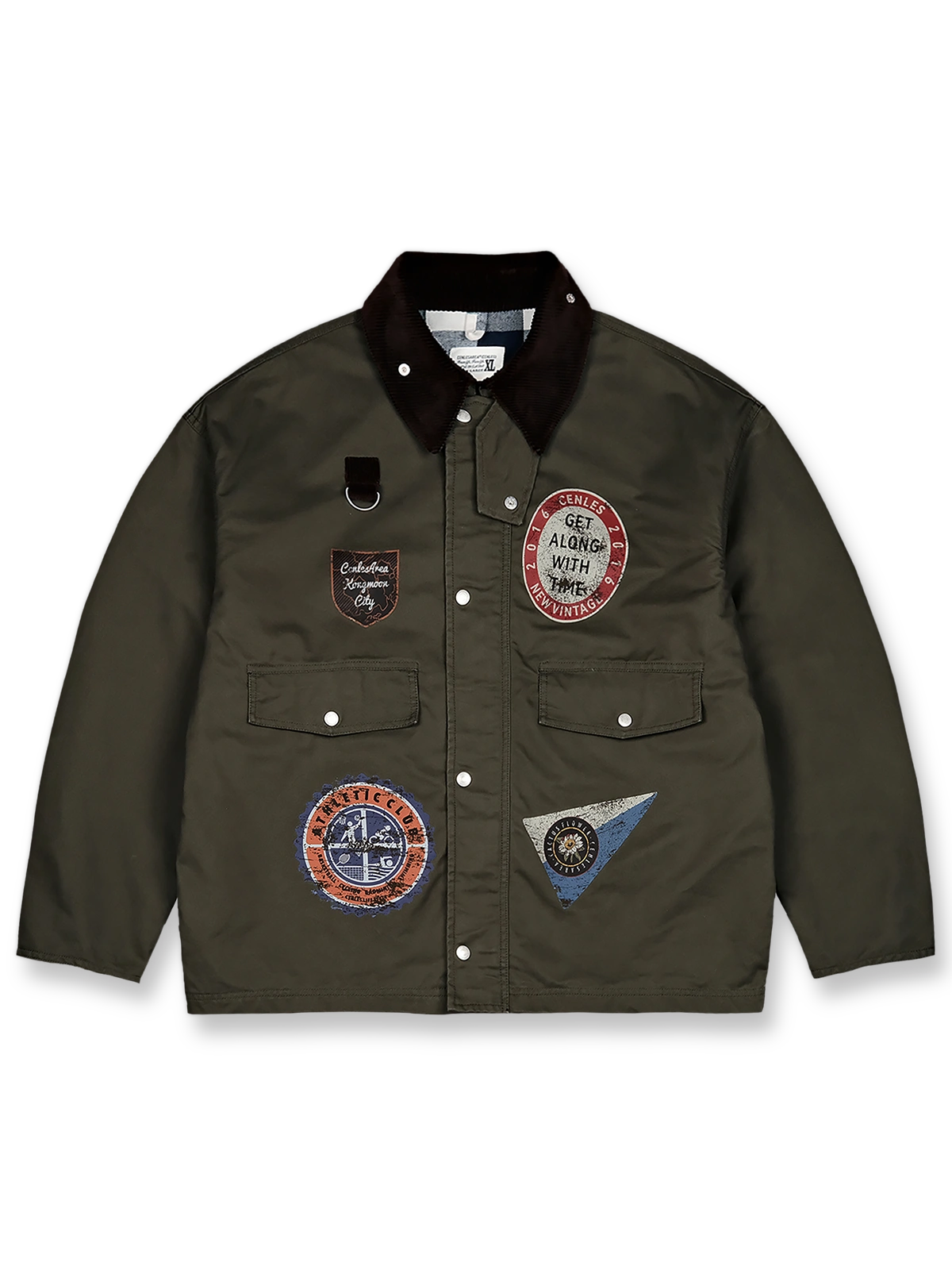 SPEYジャケット型のショート丈フィッシングハンティングジャケット。コットンツイル×ウールフランネル裏地、コーデュロイ襟、フェードプリント加工を特徴とするアイテム。