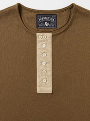 ビンテージヘンリーネックTシャツ