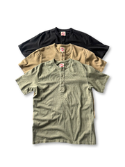 ヴィンテージワークヘンリーネックTシャツ