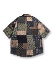 ヴィンテージイレギュラーペイズリーパッチワークシャツ