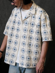 ヴィンテージジャカードキューバシャツ