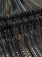 ヴィンテージニットストライプオープンカラーシャツ