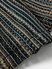 ヴィンテージニットストライプオープンカラーシャツ