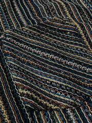 ヴィンテージニットストライプオープンカラーシャツ