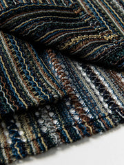 ヴィンテージニットストライプオープンカラーシャツ