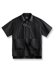 軽量で機能性の高いヴィンテージ風薄手半袖シャツ