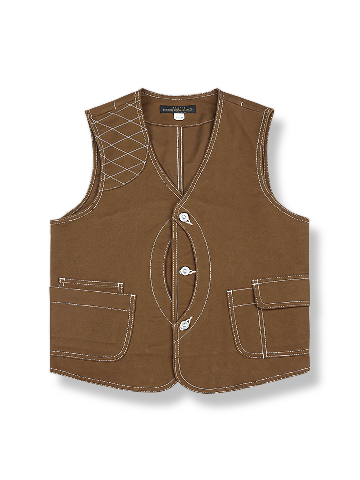レトロなマルチポケットワークベスト