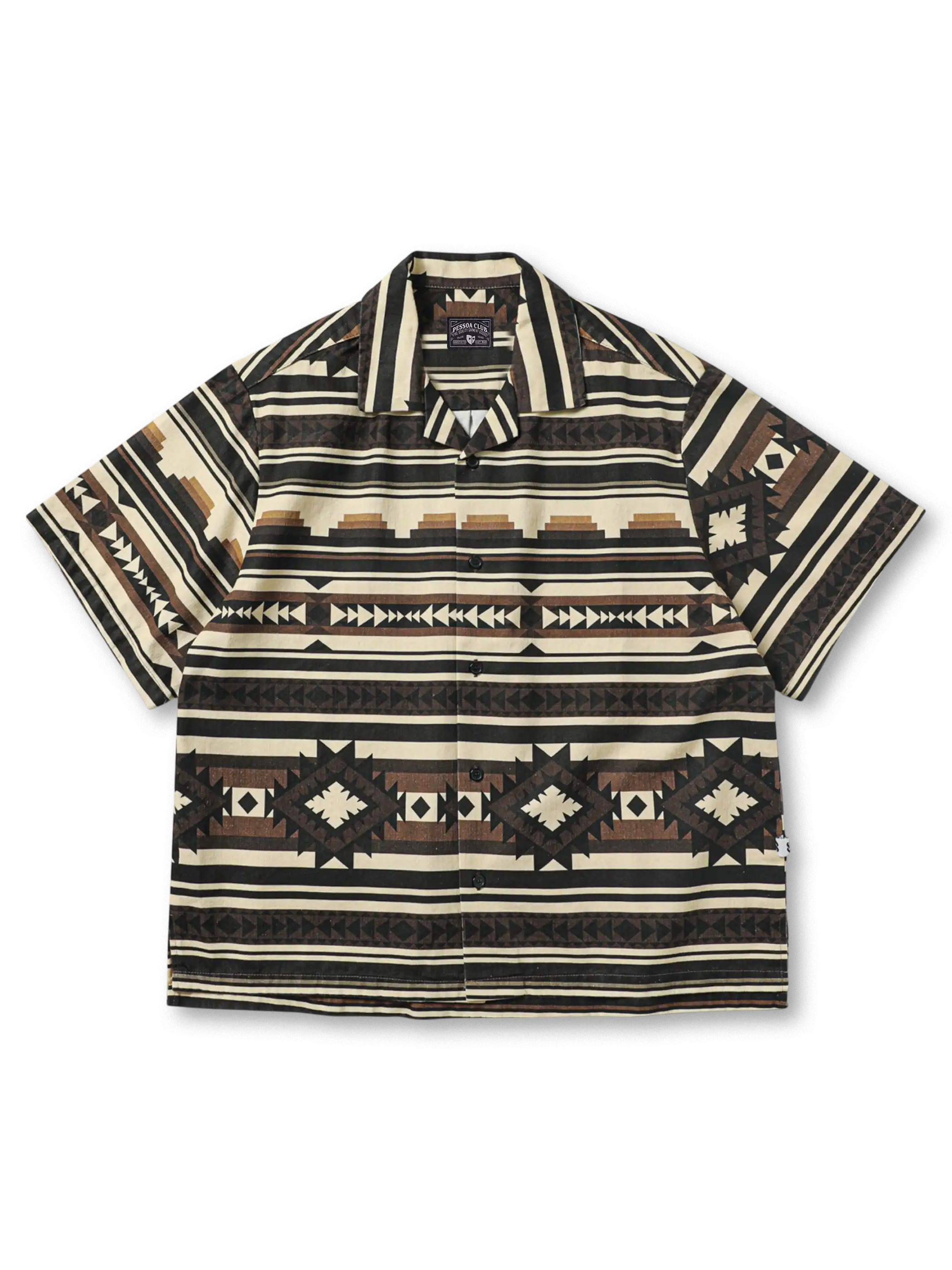 ネイティブプリントが映えるヴィンテージキューバカラーシャツ