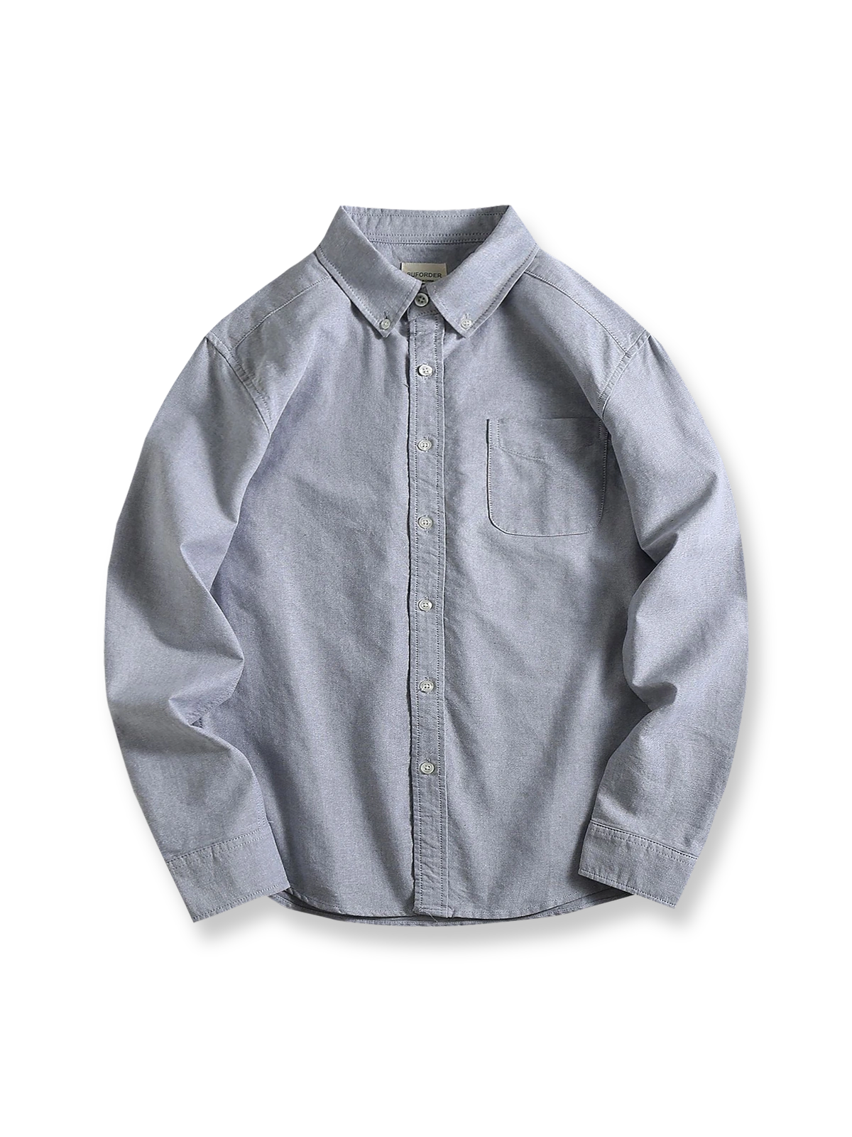 クラシックなヴィンテージデザインの100%コットンオックスフォードシャツ