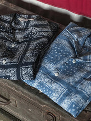 ヴィンテージペイズリーレーヨンキューバシャツ