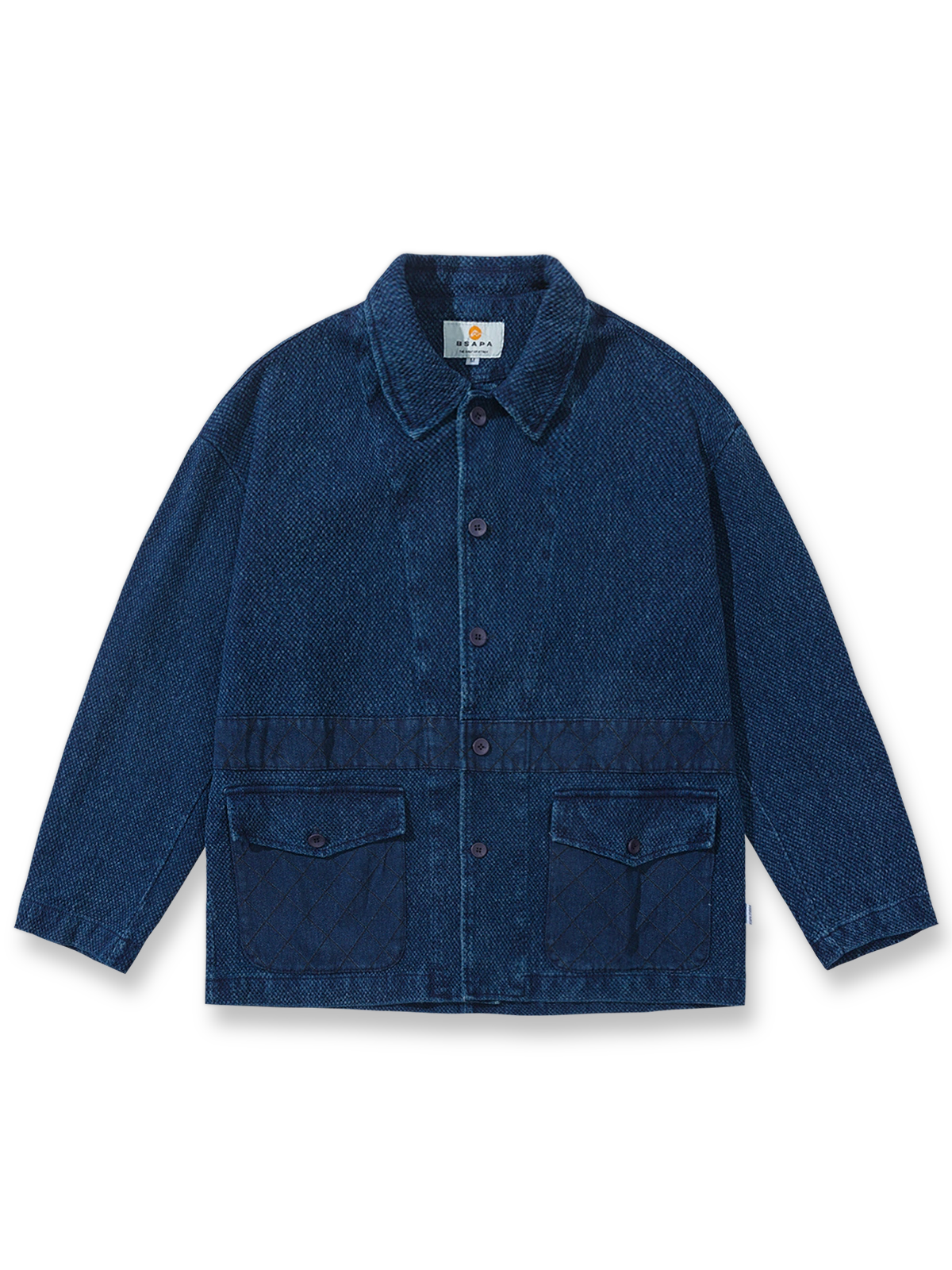 剣道布とデニムのパッチワークが映えるヴィンテージはんてんジャケット