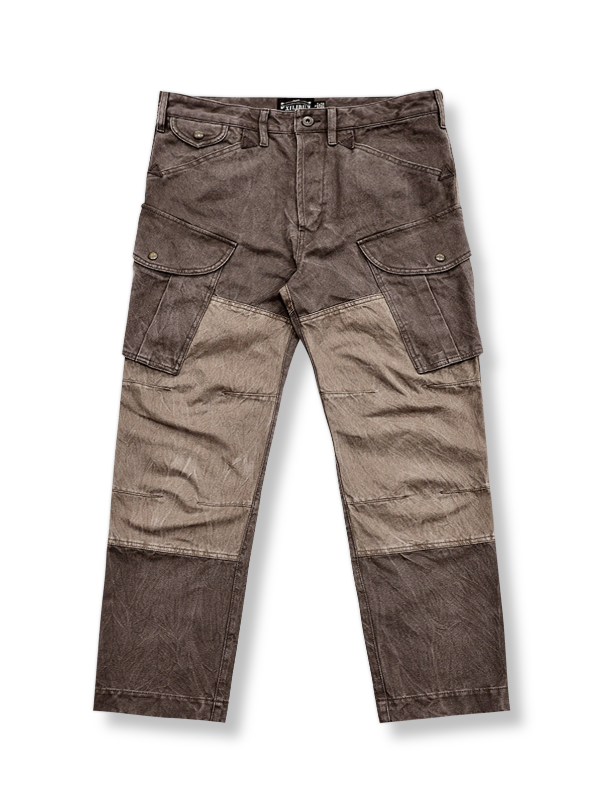 ヴィンテージパッチワークが魅力のストレートシルエットワークパンツ