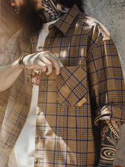 アメリカンヴィンテージチェックオーバーシャツ