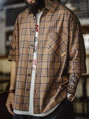 アメリカンヴィンテージチェックオーバーシャツ