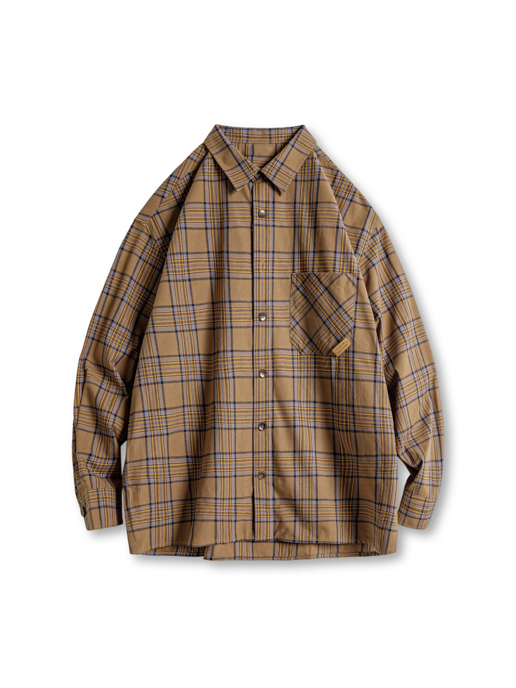 レトロチェックオーバーシャツ フロント画像