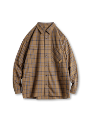 レトロチェックオーバーシャツ フロント画像