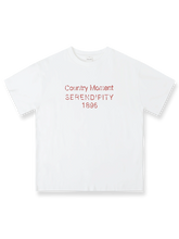 ヴィンテージプリントクルーネック半袖Tシャツ。