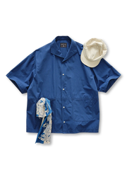 ヴィンテージセーラーカラーUポケットドロップショルダーシャツ