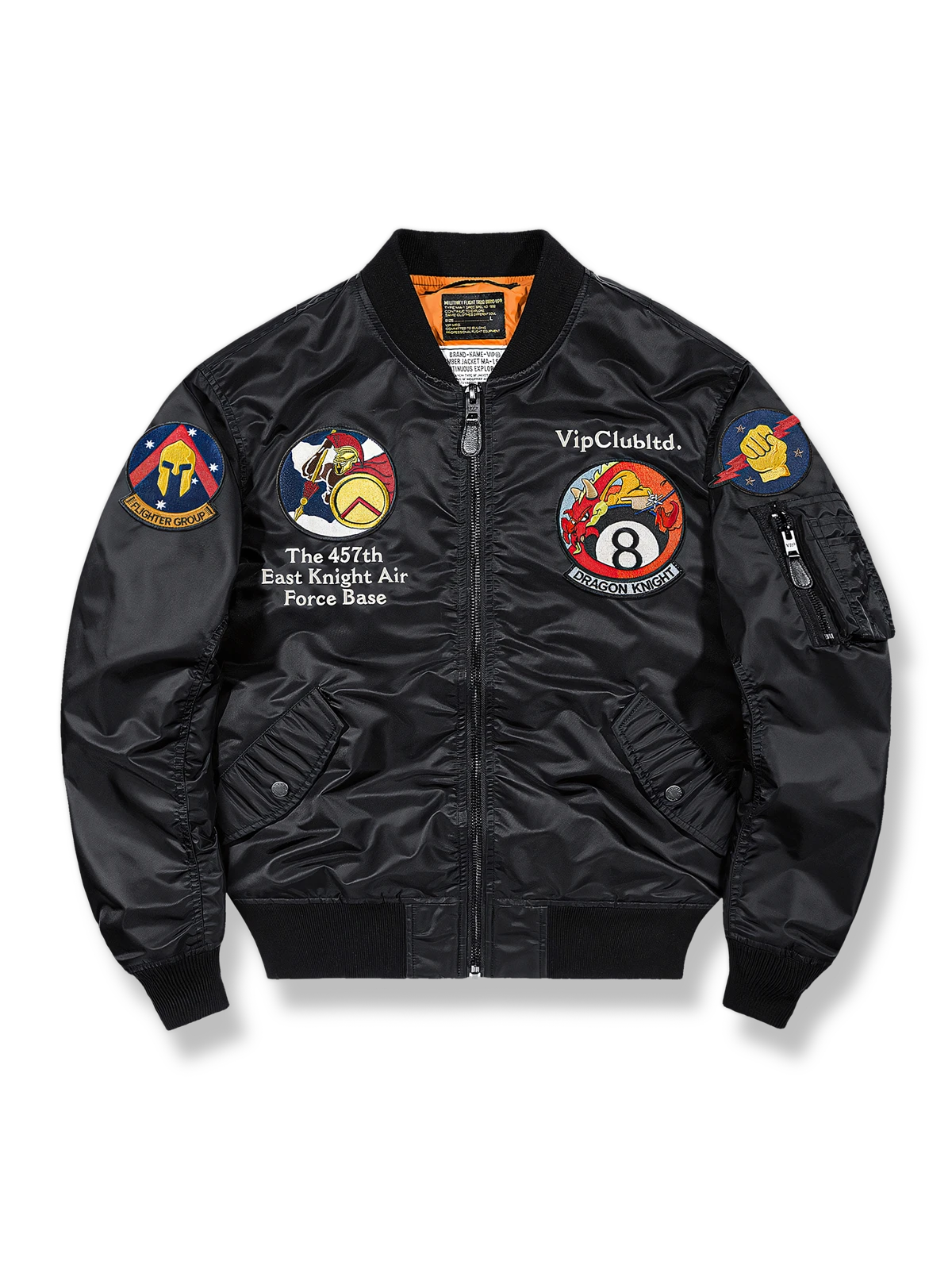 伝統的な刺し子とドラゴンナイトバッジが映えるヴィンテージフライトジャケット