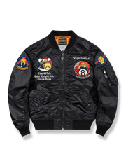 伝統的な刺し子とドラゴンナイトバッジが映えるヴィンテージフライトジャケット