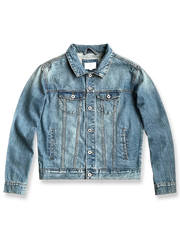 ショート丈のヴィンテージデニムジャケット