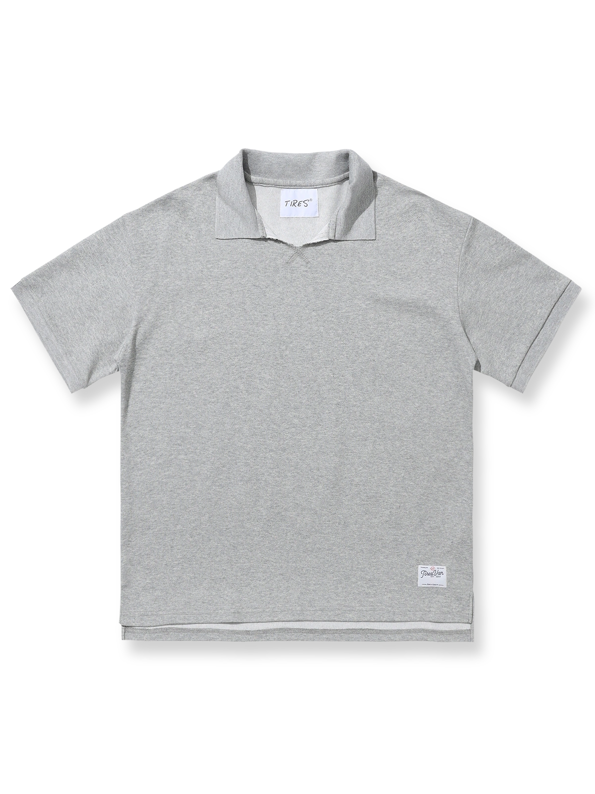 無地カラーのヴィンテージ半袖ポロシャツ